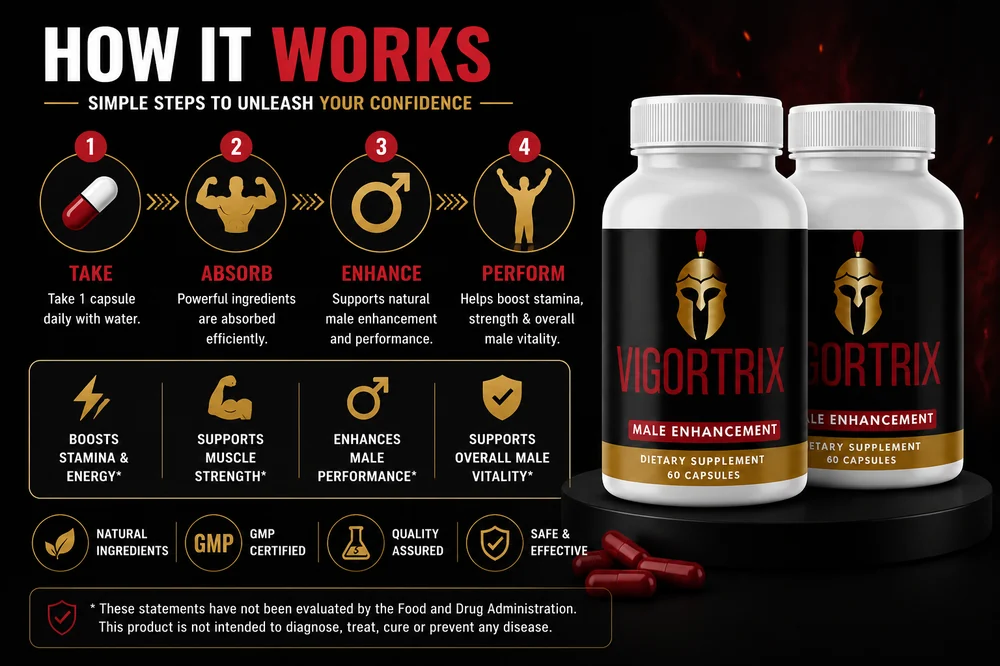 Vigortrix male vitality support capsules